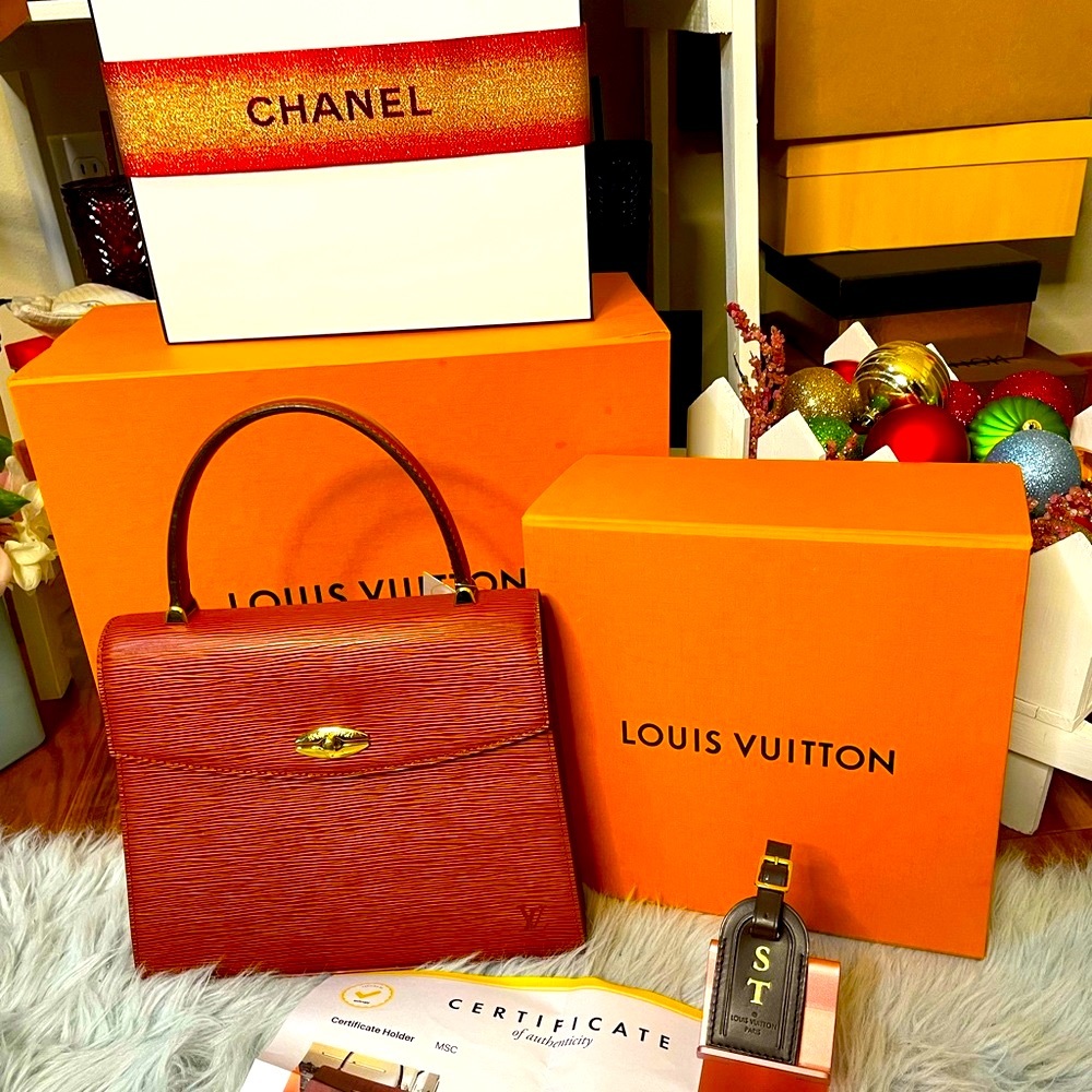 Authentic Louis Vuitton Epi Malesherbes Bag- Rare EUC